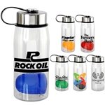 Metal Lanyard Lid 25 oz Recycled Bottle with Floating Infuser - Recycled PET & BPA Free