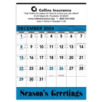 Triumph® Calendars Blue & Black Contractor Memo - Work Days Tracking & Julian Dates