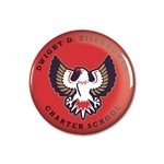Full Color Round safety pin back Button - 2 Diameter - USA Made & High Gloss