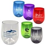12 oz Recycled Stemless Wine Glass - Ocean Bound Plastic & BPA Free