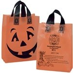 Orange Frosted Pumpkin Shopper - Soft Loop Handles