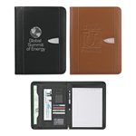 Eclipse Bonded Leather Zippered Portfolio With Calculator