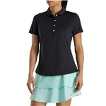 FootJoy Women's Solid Lisle Performance Golf Polo - Moisture Wicking & Antimicrobial