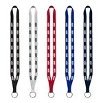 1/2 Polyester Lanyard with Sewn Metal Split-Ring
