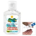 SABPALl L 2.0 oz Hand Sanitizer Antibacterial Gel in Flip Top Squeeze Bottle - FDA Compliant & Citrus Scented