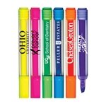 Brite Spots® Fluorescent Highlighters with Clear Barrel - USA Made