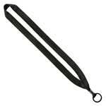 3/4 Polyester Lanyard with Metal Crimp & Split-Ring