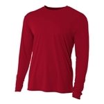 A4 Men's Cooling Performance Long Sleeve T-Shirt - Moisture Wicking & Odor Resistant