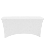 6' Stretch Open-Back Full Color Table Throw - Polyester Spandex
