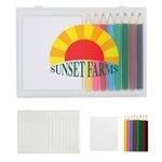8-Piece Colored Pencil Art Set In Case - Notepad
