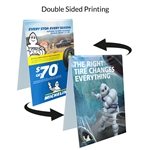 4 x 5.75 Plastic Table Tent Sign - Self-Standing