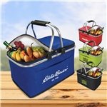 COLLAPSIBLE INSULATED PICNIC BASKET