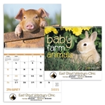 Baby Farm Animals - Spiral - 13 Month & UV Coated