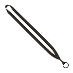 1/2 Polyester Lanyard with Metal Crimp & Split-Ring