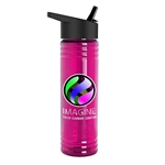 Black / Transparent Hot Pink