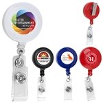 BELLEFONTAINE VL 30 Cord Round Retractable Badge Reel and Badge Holder with Rotating Alligator Clip Attachment