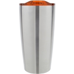 Stainless Tumbler With Orange Lid