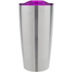 Stainless Tumbler With Purple Lid