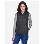 CORE365 Ladies' Prevail Packable Puffer Vest - Water-Resistant & Reflective