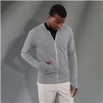 Men's GARNER Lightweight Knit Full Zip Hoodie with Thumb Holes - Cotton Blend