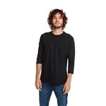 Next Level Apparel Unisex CVC Three-Quarter Sleeve Raglan Baseball T-Shirt - Cotton Blend & Pre-shrunk