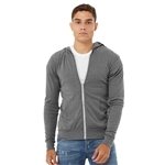 BELLA + CANVAS - Triblend Lightweight Full-Zip Hooded Long Sleeve Tee - 3939 - Ring-spun & Pre-shrunk