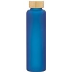 18 oz h2go rincon - Cobalt Blue - Borosilicate Glass & Bamboo Lid