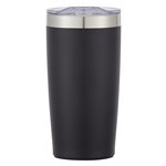 Black with Silver Accent and Clear Translucent Lid