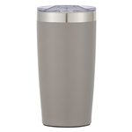 Gray with Silver Accent and Clear Translucent Lid