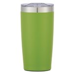 Lime Green with Silver Accent and Clear Translucent Lid