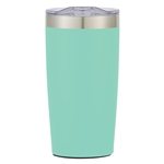 Teal with Silver Accent and Clear Translucent Lid