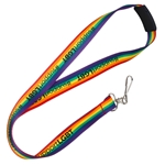 Rainbow (Lanyard) with Black (breakaway) and Silver (swivel hook)