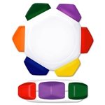 Crayo-Craze® 6 Color Crayon Wheel With White Housing & Full Color Decal - Easy Grip