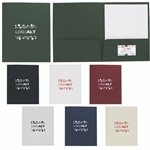 Linen Paper Folder - Business Card Slot