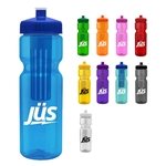 Champion - 28 oz Transparent Bottle with Push pull lid and Infuser - BPA Free