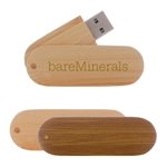 Kona USB Flash Drive - Bamboo & Swivel Cap