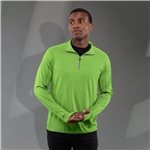 Men's TAZA Performance Knit Quarter Zip with Thumb Holes - Antimicrobial & Moisture Wicking