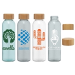 Alpine - 17 oz Glass Bottle with Bamboo Lid - Spillproof