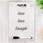 Clear Dry Erase Board - Adhesive Back