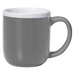 Matte Gray Exterior with Shiny White Interior and Handle