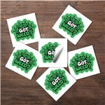 2 x 2 Kiss Cut Stickers - Moisture Resistant & Durable