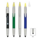 3-In-1 Pen With Highlighter and Stylus