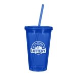 Translucent Blue with Matching Straw