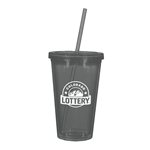 Translucent Charcoal with Matching Straw