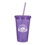 Translucent Purple with Matching Straw