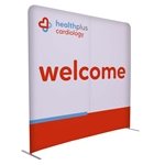 8'W x 90H EuroFit Straight Wall Kit (Recycled Polyester Knit) - Double-Sided & Lightweight