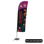 10.5' Value Blade Sail Sign Kit (Single-Sided with Cross Base) - Carbon Composite & Steel Base