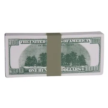 150 Promotional 100 Dollar Bill Stack Stress Reliever
