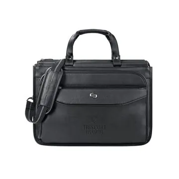 6 Custom Solo NY Harrison Triple Compartment Briefcase - Laptop ...