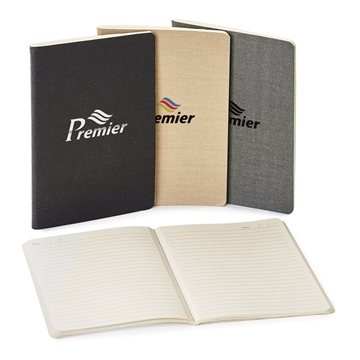Image of 63 Customized Linen Soft Cover Journal Notebook - Perforated Pages